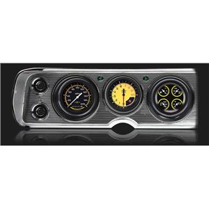 1964 Chevelle Classic Instruments Direct Fit Gauges AutoCross Yellow CV64AXY