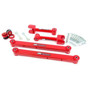 UMI 73-77 GM A-Body Chevelle Rear Upper & Lower Control Arm Kit w/ Hardware Red