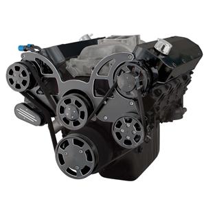 Black Diamond Serpentine System for Big Block Chevy - AC, Power Steering & Alternator