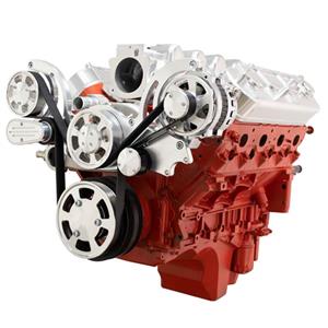 CVF Racing Chevy LS Engine Mid Mount Serpentine Kit - Alternator Only - Mid-Mount