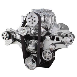 Serpentine System Big Block Chevy Supercharger - AC, Power Steering, Alternator & Root Style Blower