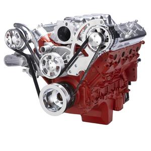CVF Racing Chevy LS Engine High Mount Serpentine Kit - Alternator Only