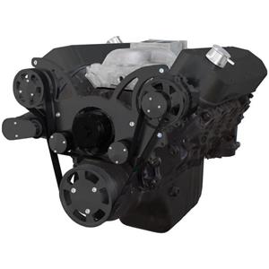 Black Serpentine System for 396, 427 & 454 - Alternator Only with Electric Water Pump