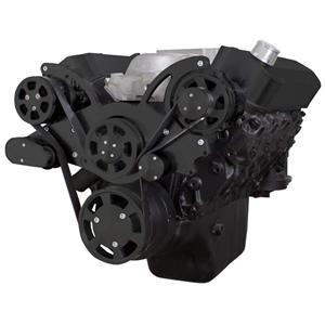 CVF Racing Black Serpentine System for 396, 427 & 454 - AC & Alternator - All Inclusive