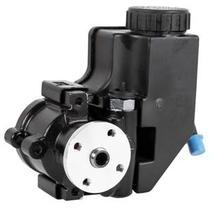 CVF Racing Black GM Type II Power Steering Pump with Attached Reservoir