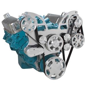Pontiac Serpentine System for 350-400, 428 & 455 V8 - Power Steering - All Inclusive