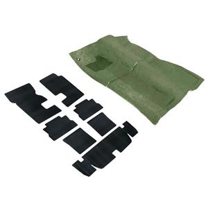OER 71-72 F-Body W/ 4 Speed Moss Green Molded Loop Carpet W/ Tails And Underlay Set *R2114