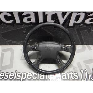 2004 - 2005 GMC 2500 SLT LEATHER WRAPPED STEERING WHEEL CRUISE STEREO OEM
