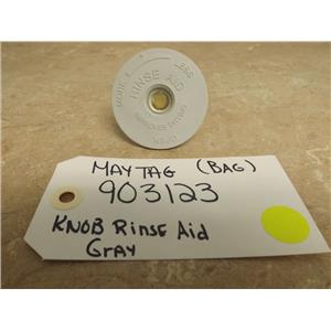 Maytag Dishwasher 903123 Knob Rinse Aide Gray