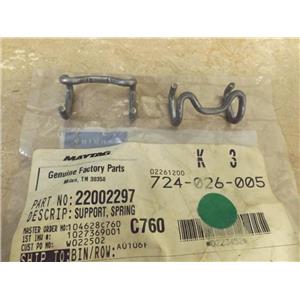 WHIRLPOOL DRYER 22002297 Support, Spring (NEW)