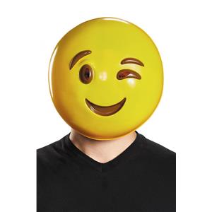 Wink Smiley Face Emoticon Emoji Adult Mask