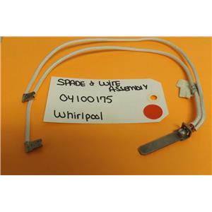 WHIRLPOOL STOVE 04100175 SPADE & WIRE ASSEMBLY (NEW)