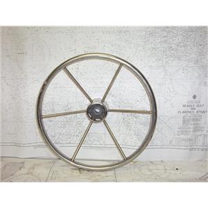 Boaters’ Resale Shop of TX 2101 0424.02 STAINLESS 16" STEERING WHEEL-3/4" SHAFT