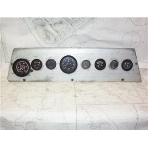 Boaters’ Resale Shop of TX 2102 2142.12 ENGINE 8 GUAGE PANEL ASSEMBLY 7.5" x 30"