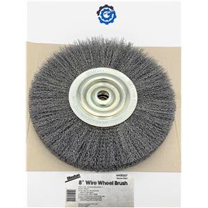 4408267 New Disston 8 " x 7/8  Crimped Wire Wheel Brush w/ Arbor Hole Mounting