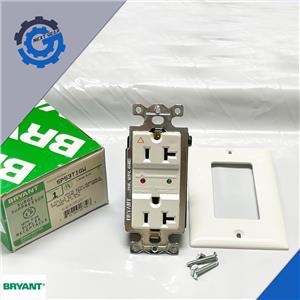 SP53TIGW Bryant Hubbell Isolated Ground SURGE Suppressor Duplex Receptacle-White