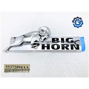 55372894AA New Big Horn Leaping Ram Chrome Rear Badge Emblem 2008-2022 Dodge Ram