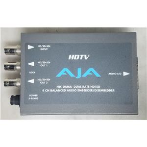 AJA HDTV HD10AMA 4CH BALANCED AUDIO EMBEDDER /DISEMBEDDER