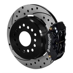 Wilwood Rear Disc Brake Kit Small Ford 9" w/ 2.5" Offset 12.19" Drilled Black