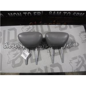 2000 - 2002 FORD F350 F250 LARIAT EXTENDED CAB FRONT LEATHER HEAD RESTS (GREY)