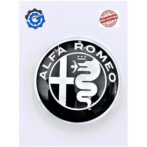 C403SPM New Black and Silver Center Cap For 2018-2019 Alfa Romeo Giulia