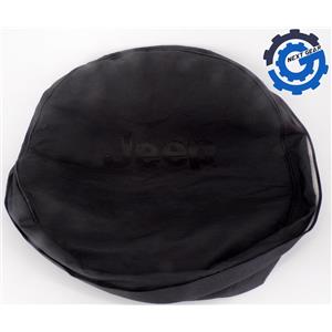 82209949AB New OEM Mopar Soft Spare Tire Cover Black JEEP Logo 2013-17 Wrangler