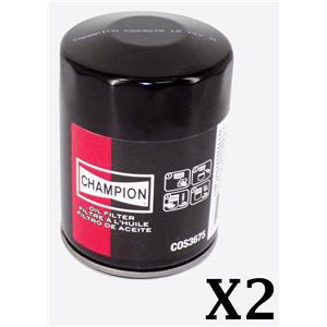 COS3675 Lot of 2 New Champion Spin on Oil Filters 89017342