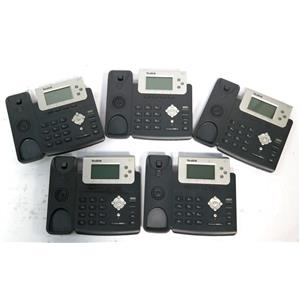 Lot of 5 Yealink SIP-T22P 3 Lines 2x 10/100 PoE HD Voice IP Phone SIP