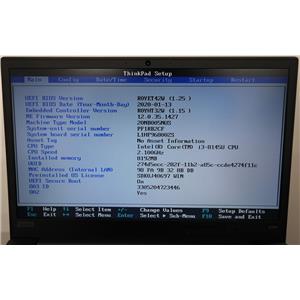 Lot of 4x Lenovo ThinkPad E590 i3 8th Gen 8145U 2.10GHz 8GB RAM 15'6in HD Screen