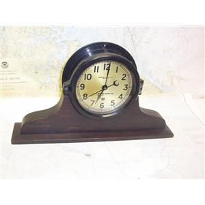 Boaters’ Resale Shop of TX 2301 0454.02 VINTAGE (WWII) 6" CHELSEA CLOCK & STAND