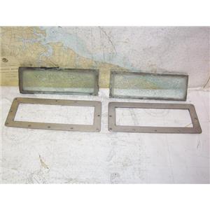 Boaters’ Resale Shop of TX 2212 3127.08 PAIR OF 3.25" x 11" PRIVACY GLASS PARTS