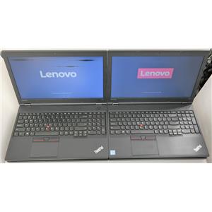 Lot of 4x Lenovo ThinkPad L560 i5-6200U 2.30GHz 8GB RAM 128GB SSD 15.6in NO OS !