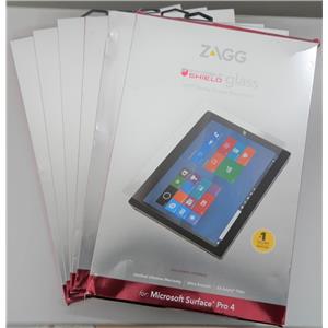 Lot of 6x ZAGG Invisible Shield Glass For Microsoft Surface Pro 4 New Open Box !