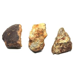 Chondrite MOROCCAN Stony METEORITE Lot of 3 "C" grade Genuine  w/ COA  #17480