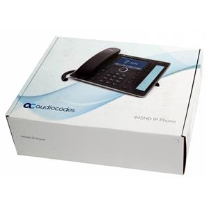 AudioCodes IP445HDEG-BW 445HD 6 Line 4.3" Color LCD Screen VoIP Phone