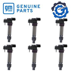 6 NEW OEM GM IGNITION COILS 2007-22 CADILLAC CHEVROLET GMC SATURN BUICK 12632479