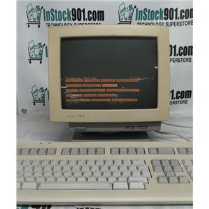 DIGITAL VT420 COMPUTER TERMINAL ORANGE SCREEN W LK401-AA KEYBOARD