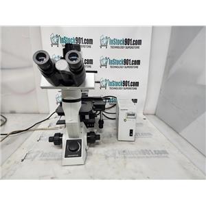 Olympus Microscope CKX41 w/ U-RFL-T, U-LH100HG, Binocular Head, & 4 Objectives