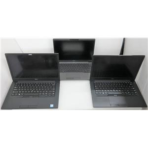 Lot 3 Dell Latitude 7400-7490 i7 8th Gen 14in FHD Touch NO RAM/SSD/BATTERY PARTS
