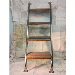 Boaters' Resale Shop of TX 2308 5551.77 COMPANIONWAY/DECK LADDER 4 STEP 4.5 FT