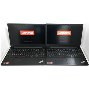 Lot 2 Lenovo ThinkPad E585 Ryzen 5 2500U 2.00GHz 8GB 256GB SSD 500GB HDD 15.6in!