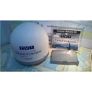 Boaters' Resale Shop of TX 2311 1744.01 KVH TV1 TRACVISION HUB, ANTENNA & MANUAL