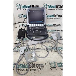Sonosite M-Turbo Ultrasound System w/ L38, HFL50, C60 ProbeS w/ Power Supply (No Battery)