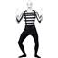 Men's Mime Second Skin Costume Size XL 46-48 chest