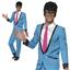 Smiffy's Teddy Boy Adult 50's Blue Suit Costume Size Medium