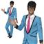 Smiffy's Teddy Boy Adult 50's Blue Suit Costume Size Large