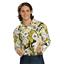 60's 70's Disco Hippie Feeling Groovy Green Floral Print Men's Costume Shirt