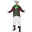 Men's Rabid Rabbit Costume Jacket Top Cravat and Trousers With Mask Size Large