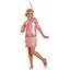 20's Retro Pink Fashion Flapper Costume Child Small 4-6