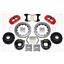 Wilwood Chevy 10/12 Bolt 2.81" Offset Rear Disc Brake Kit 12.88" Rotor Drill Red